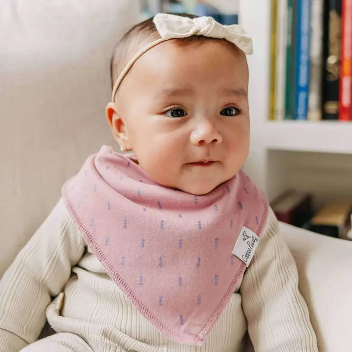 Copper Pearl Baby Bandana Bibs - Lola