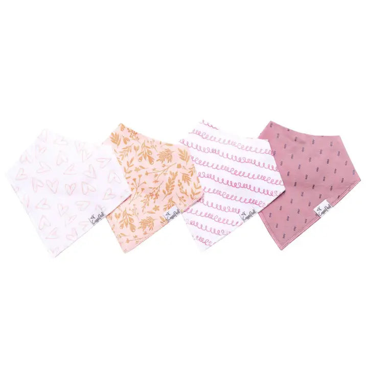 Copper Pearl Baby Bandana Bibs - Lola
