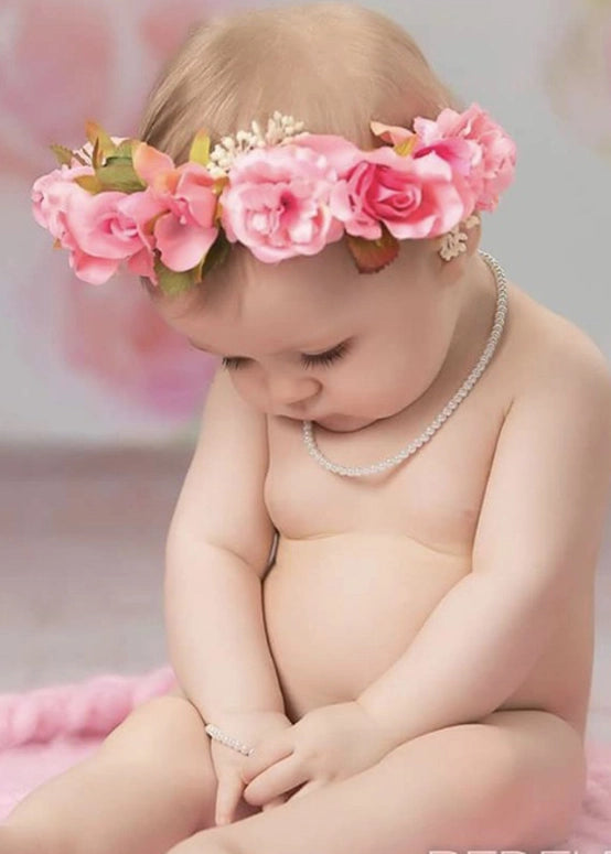 Cherished Moments Girls Sterling Silver Strand of Pearls Kids Necklace