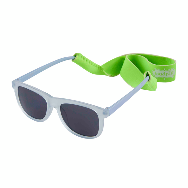 MUD PIE CLEAR BLUE BOY SUNGLASSES