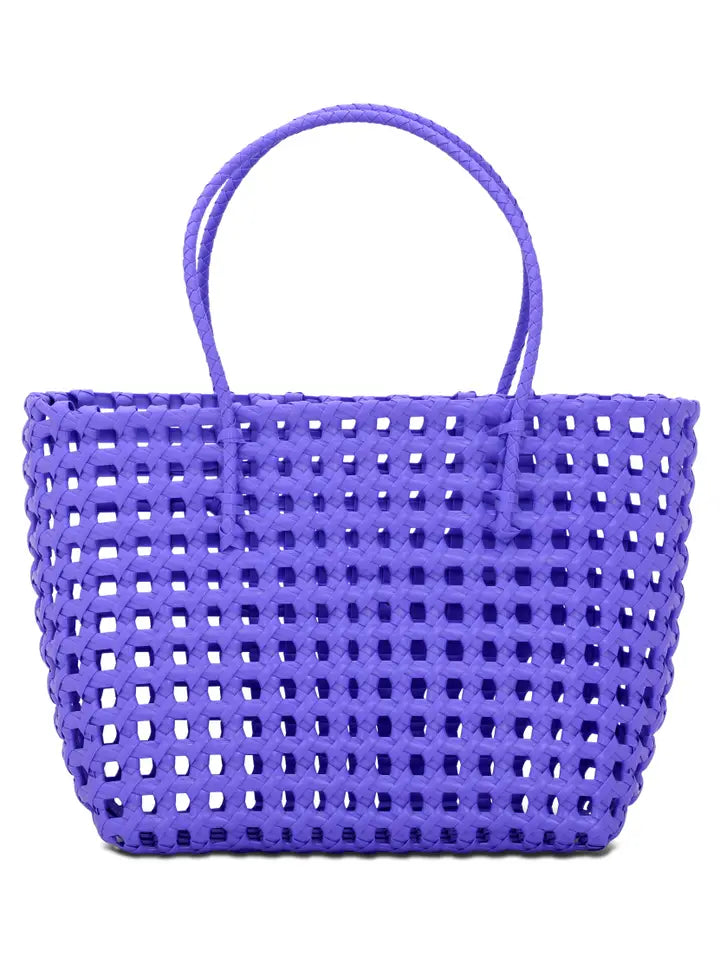 Iscream Large Purple Woven Tote