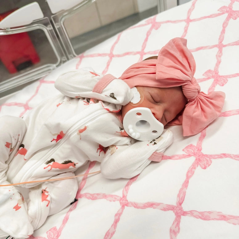 Ryan & Rose Cutie Pat Light 2PK (0-6m)-White & Pink
