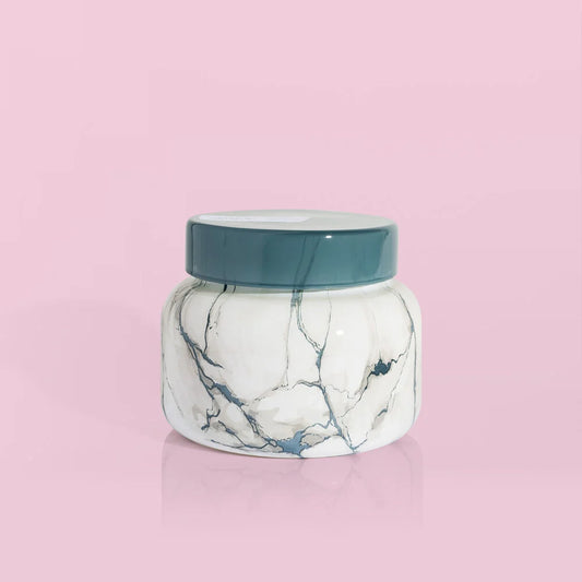 capri BLUE Volcano Modern Marble Signature Jar, 19 oz