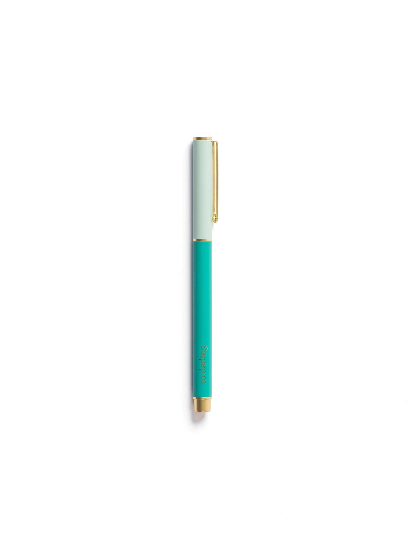 So Darling Snap Cap Pen | Colorblock Teal