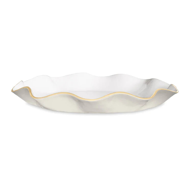 Beatriz Ball ENCANTO Carola Large Round Platter (Cream and White)