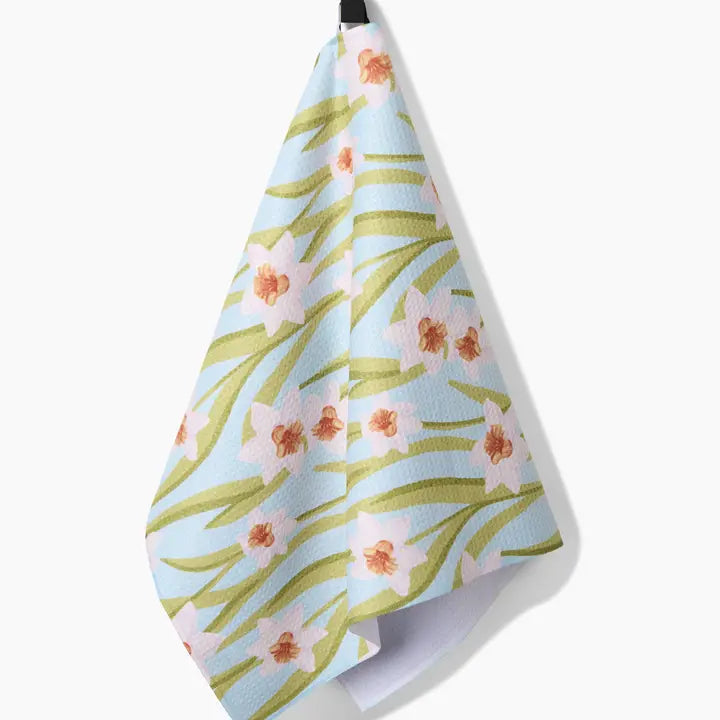 Geometry Daffodil Sky Tea Towel