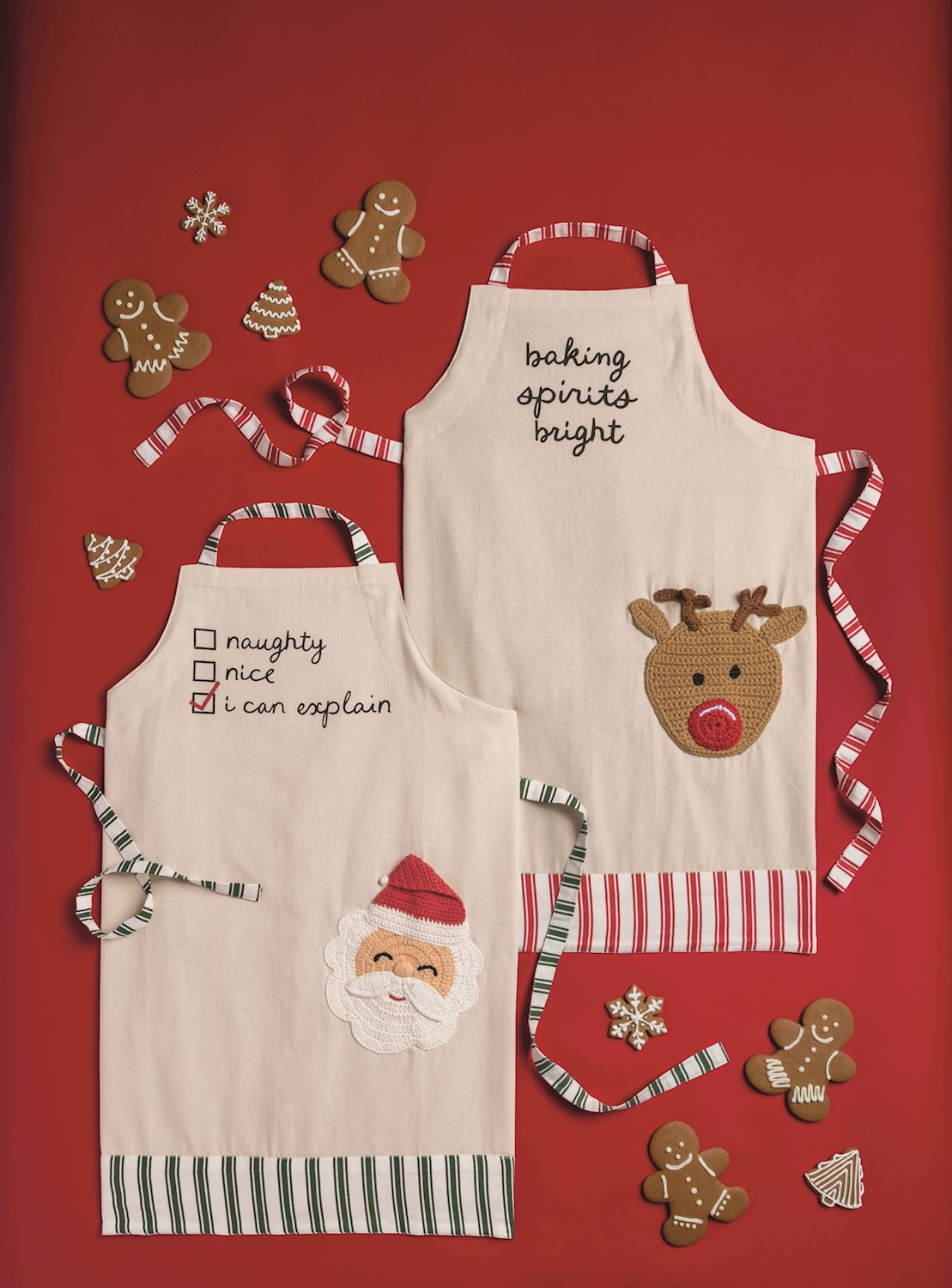 MUD PIE SANTA POCKET APRON