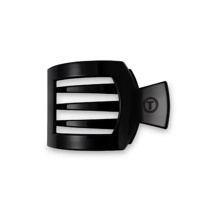 Teleties Jet Black Small Flat Square Clip