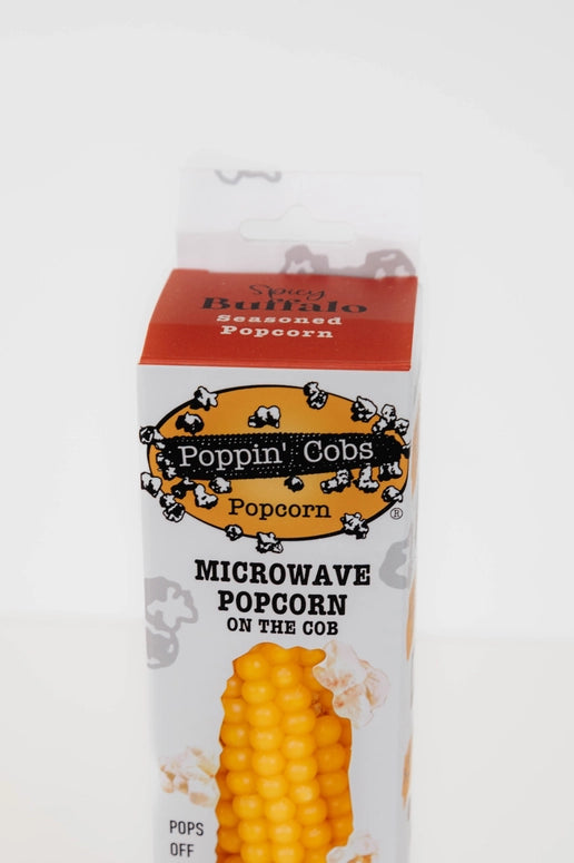 Poppin' Cobs Popcorn On the Cob with Spicy Buffalo Seasoning