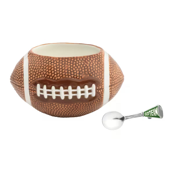 MUD PIE FOOTBALL DIP BOWL SET