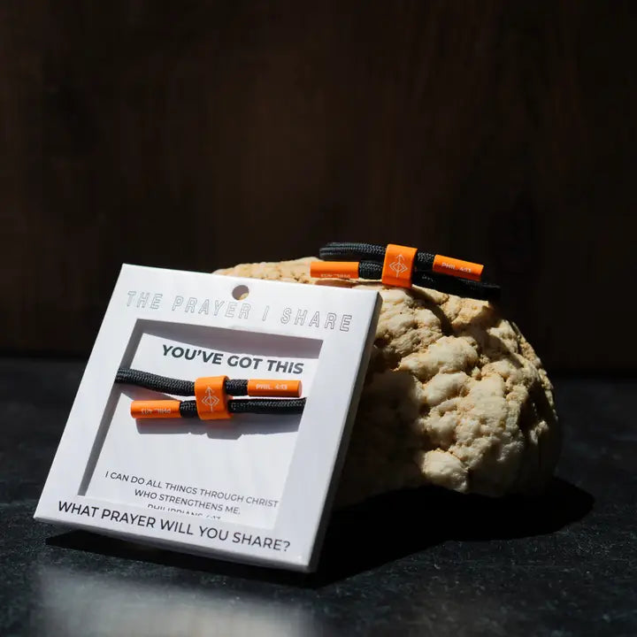THE PRAYER I SHARE You've Got This Bracelet, Christian Cord Bracelet