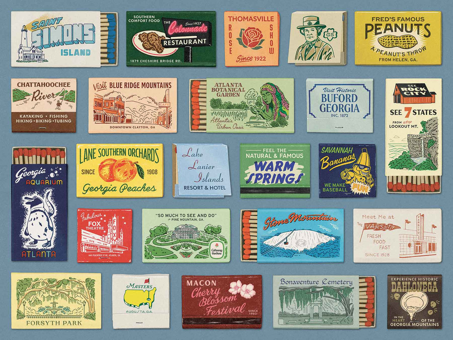 True South Puzzle Co. GA Matchbooks