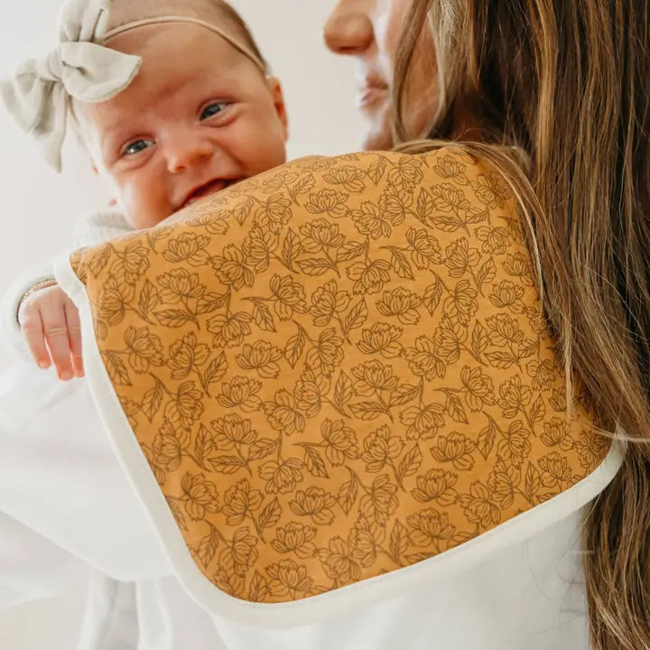 Copper Pearl Premium Burp Cloths - Eden