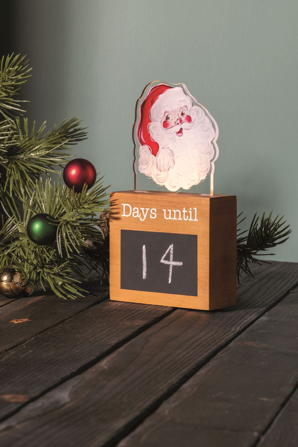 Mud Pie  Light-Up Holiday Countdown Set