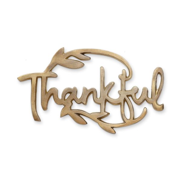 tag thankful trivet - gold