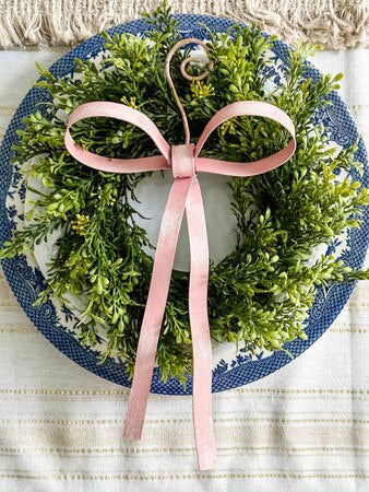 The Round Top Collection Pink Bow Ornament