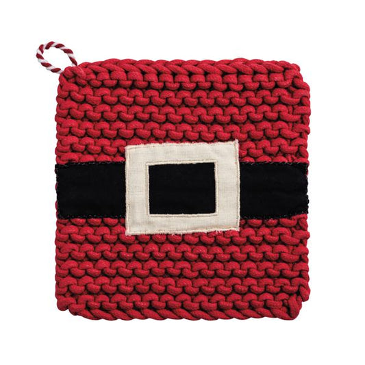 MUD PIE SANTA BELT CHRISTMAS POTHOLDER