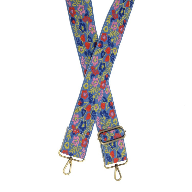 JOY SUSAN Multi Wild Flowers Guitar Strap