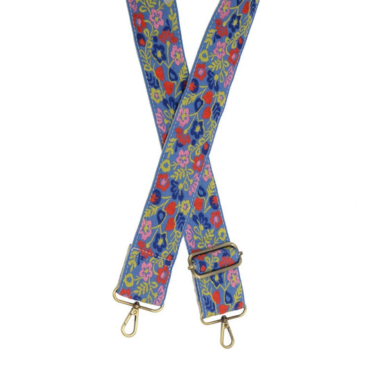 JOY SUSAN Multi Wild Flowers Guitar Strap