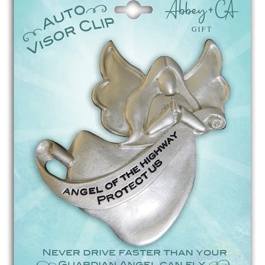 Abbey & CA Gift Angel of Highway Visor Clip