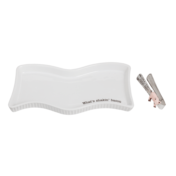 MUD PIE BACON TRAY SET