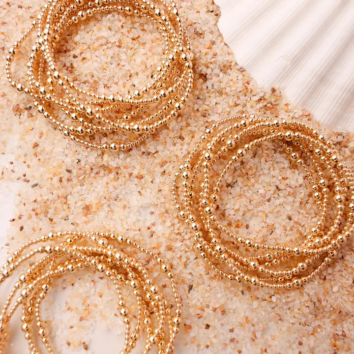 Beaded Blondes Dainty Sutton Bracelet in Gold
