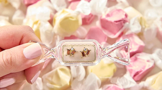 The Candy Dish Earrings - Beige