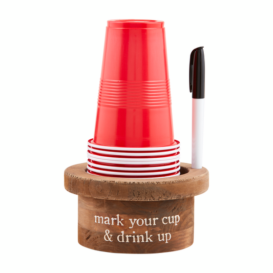 MUD PIE DISPOSABLE CUP & MARKER SET