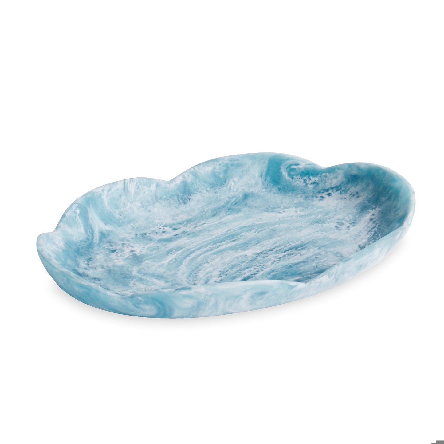 BEATRIZ BALL RESIN Amelia Large Oval Platter (Aqua) (3356)