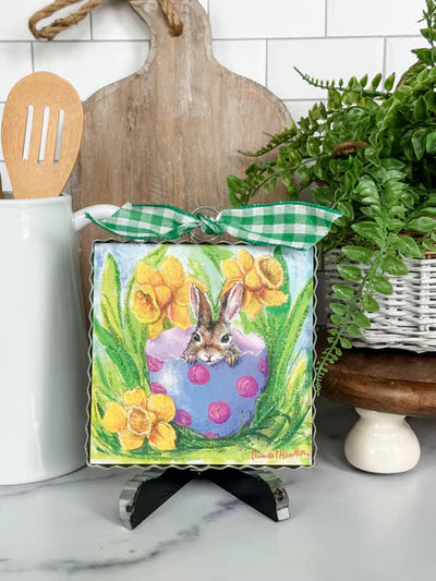 The Round Top Collection Mini Bunny In Daffodils Print