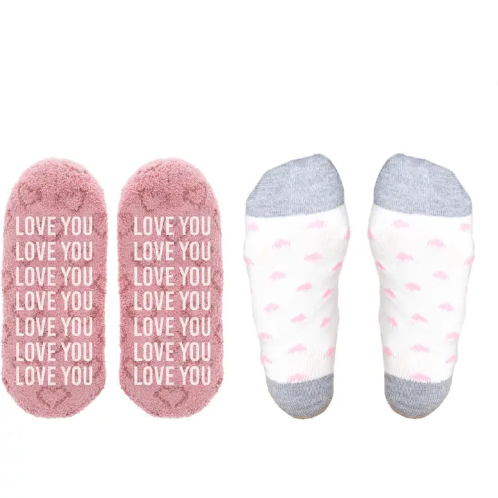 Pavilion Love You Mom - Slipper Sock Gift Set