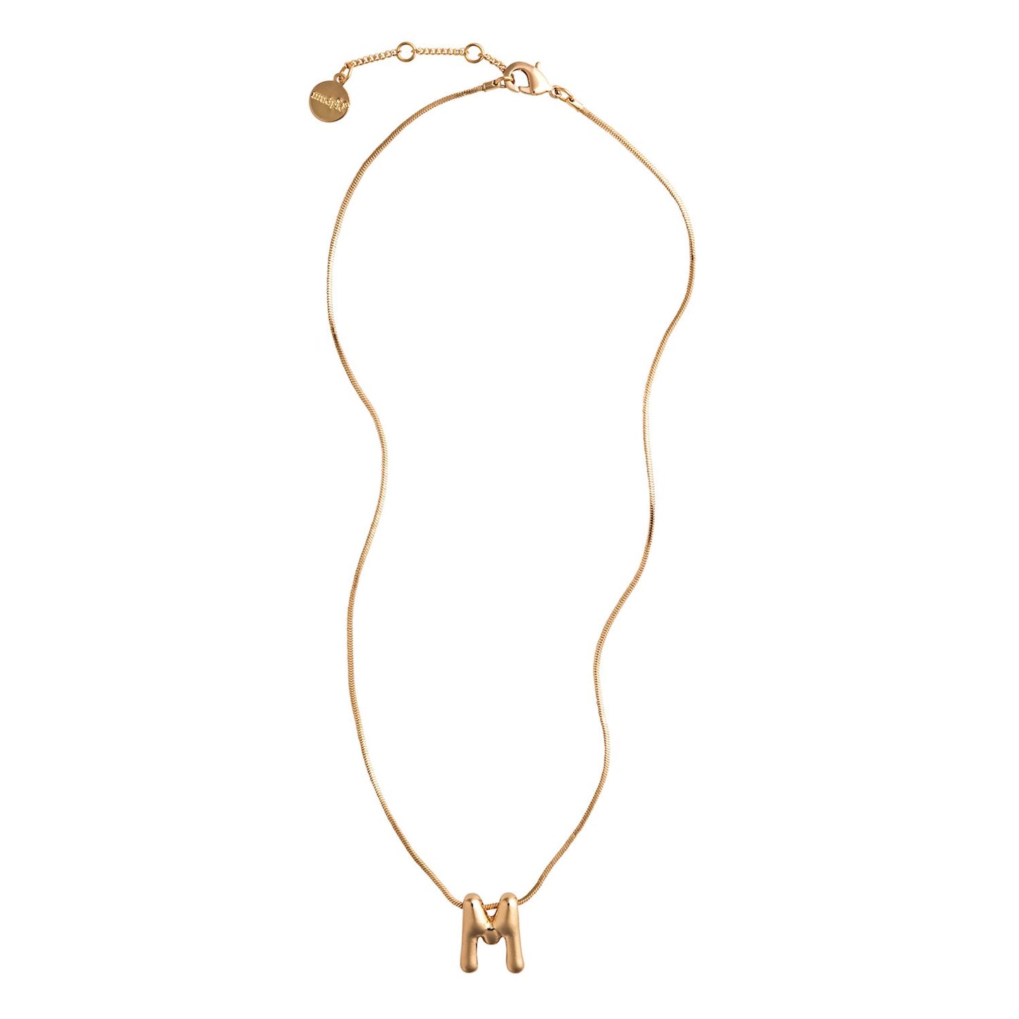 MUD PIE M INITIAL NECKLACE