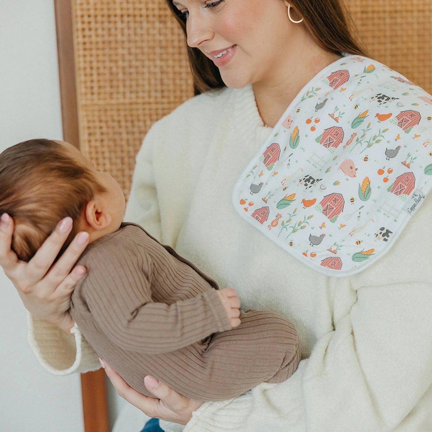 Copper Pearl Farmstead Premium Burp Cloths