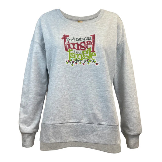 A Walk In The Park In A Tangle Sequin Boxy Crew