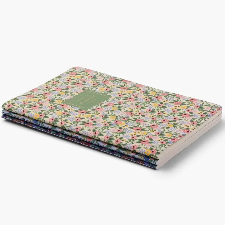 Rifle Paper Co. Assorted Set of 3 Rosa Notebooks