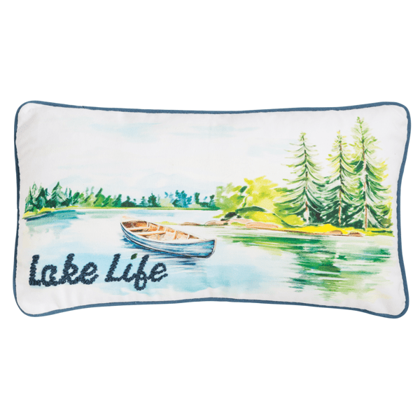 MUD PIE LAKE LIFE PILLOW