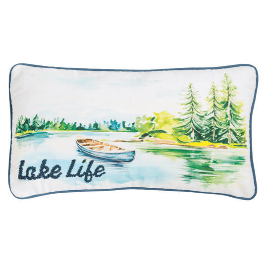 MUD PIE LAKE LIFE PILLOW