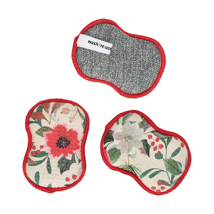 Once Again Home Co. Re:Usable Sponges (Set of 3) - Flora