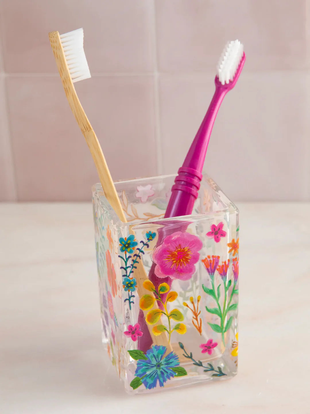 Natural Life Bath Tumbler-Floral