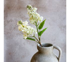 pD HOME 26" WH CONE HYDRANGEA STEM