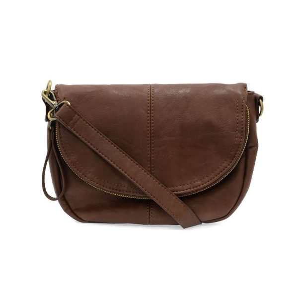 Joy Susan Helene Small Saddle Crossbody-Walnut