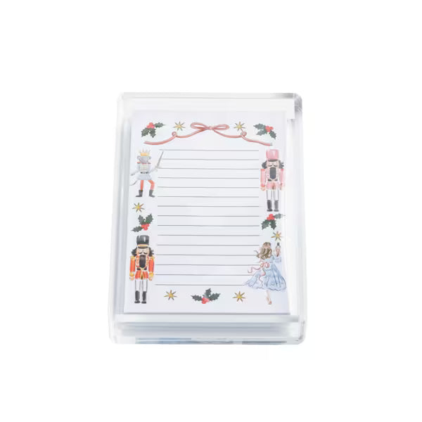 MUD PIE NUTCRACKER NOTEPAD AND CADDY SET