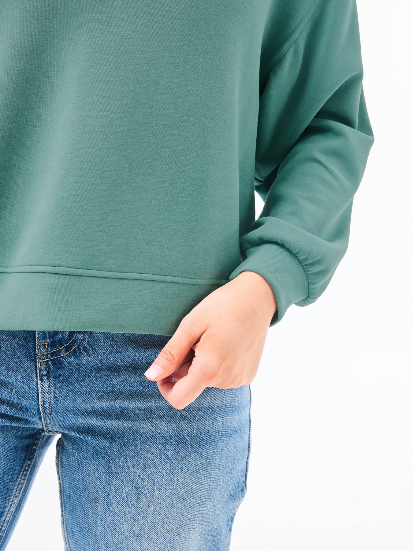 Mary Square Cora Top | Eucalyptus