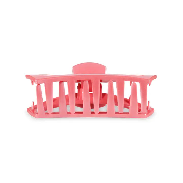 Teleties Open Hair Clip | Small | Calming Coral