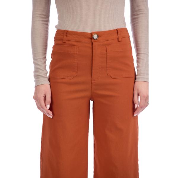 MUD PIE JAKE WIDE LEG PANT-DARK ORANGE