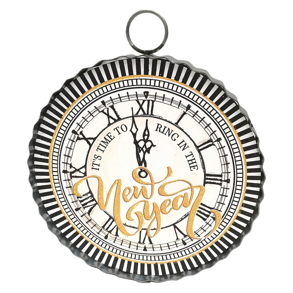 The Round Top Collection Mini Art New Years Clock