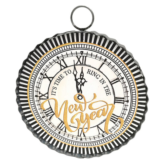 The Round Top Collection Mini Art New Years Clock