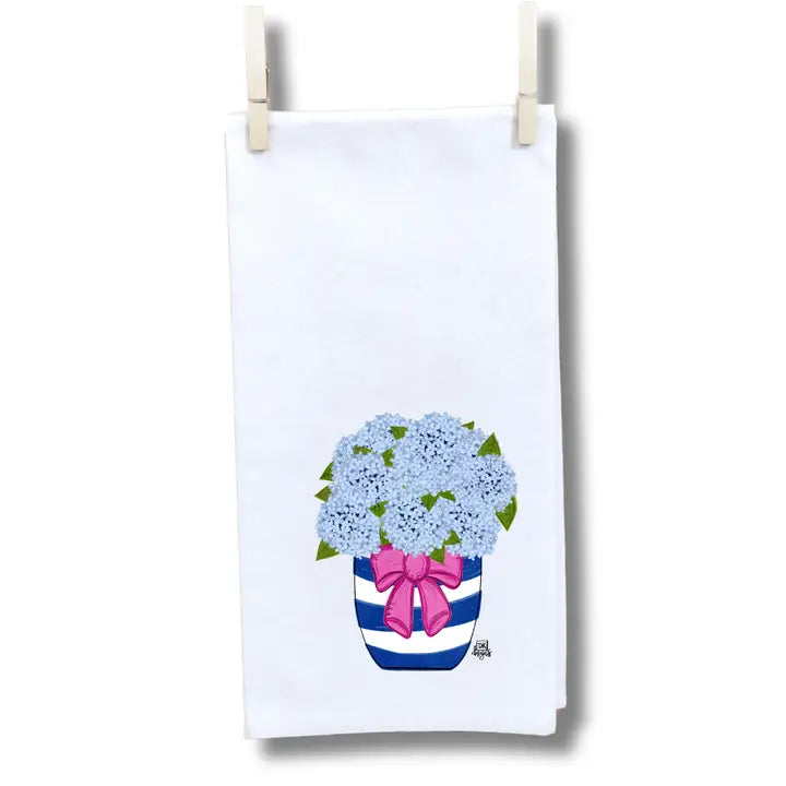 DK Designs Hydrangea Jar Towel