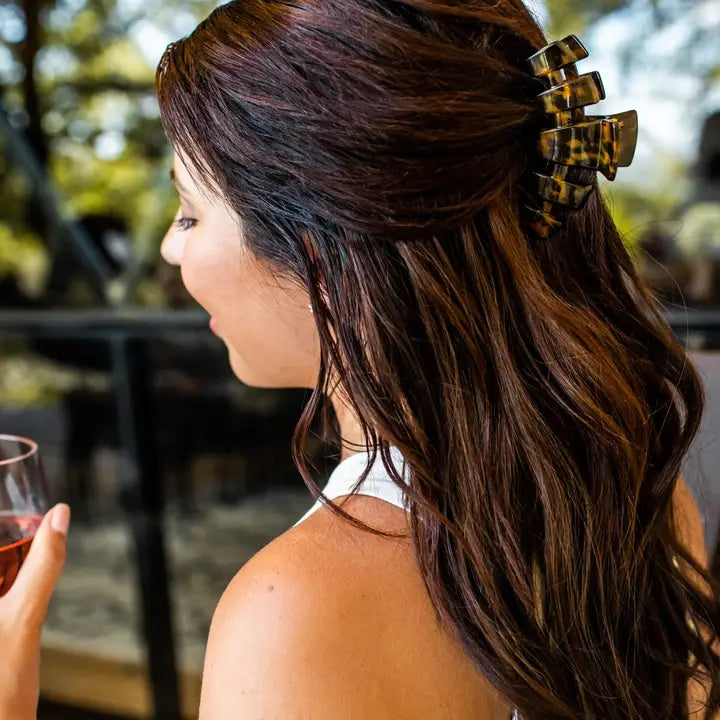 Teleties Classic Hair Clip | Large | Tortoise