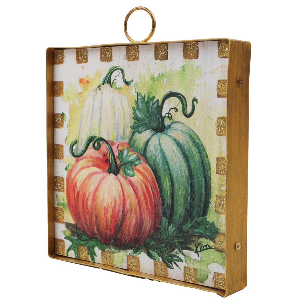 The Round Top Collection Mini Art Pumpkin Trio